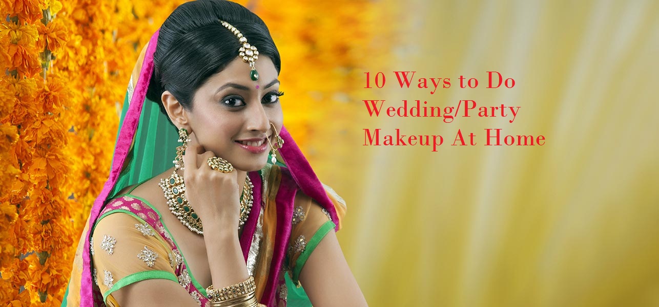 how to do wedding makeup at home